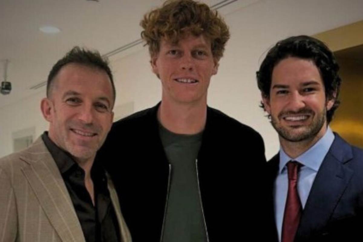 Alex Del Piero, Jannik Sinner e Alexandre Pato